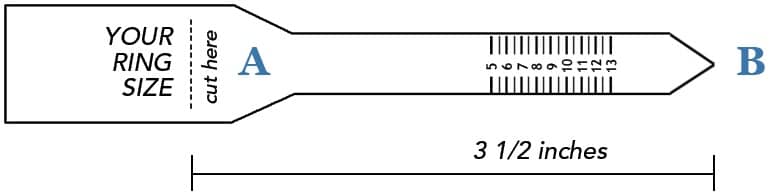 How To Measure Ring Size At Home Online Ring Size Chart Cm To Inch 