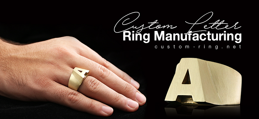 Custom Letter Ring Manufacturing