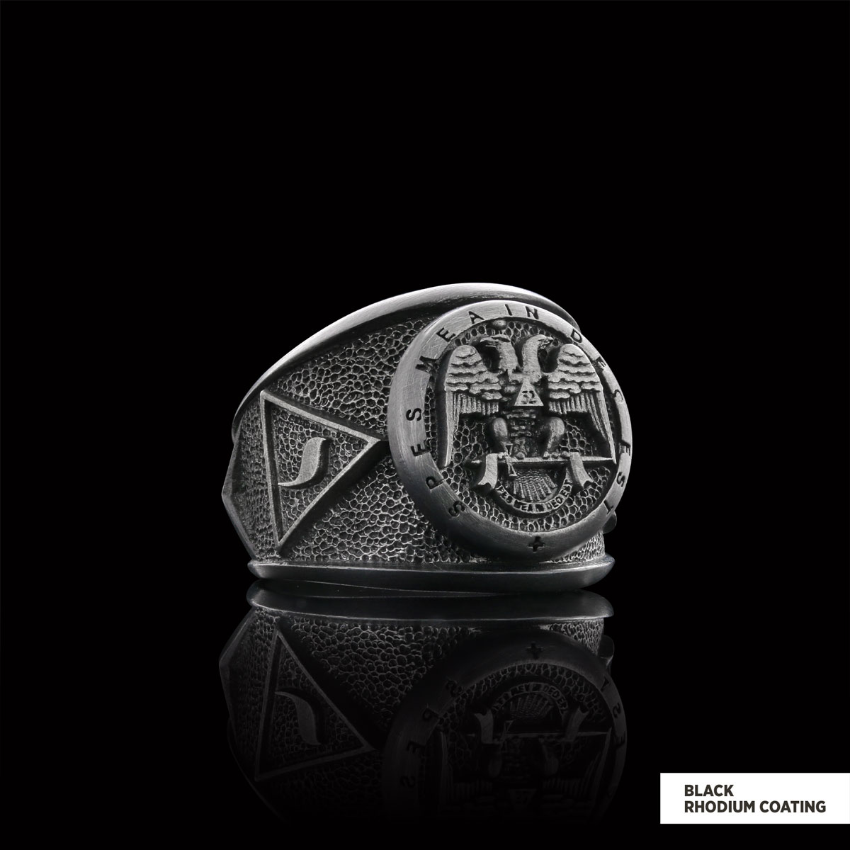 32nd Degree Masonic Ring, Two-Headed Eagle Ring, Engraved Freemason Ring, Masonic Symbol Signet Ring 32nd Degree Masonic Ring, Two-Headed Eagle Ring, Engraved Freemason Ring, Masonic Symbol Signet Ring