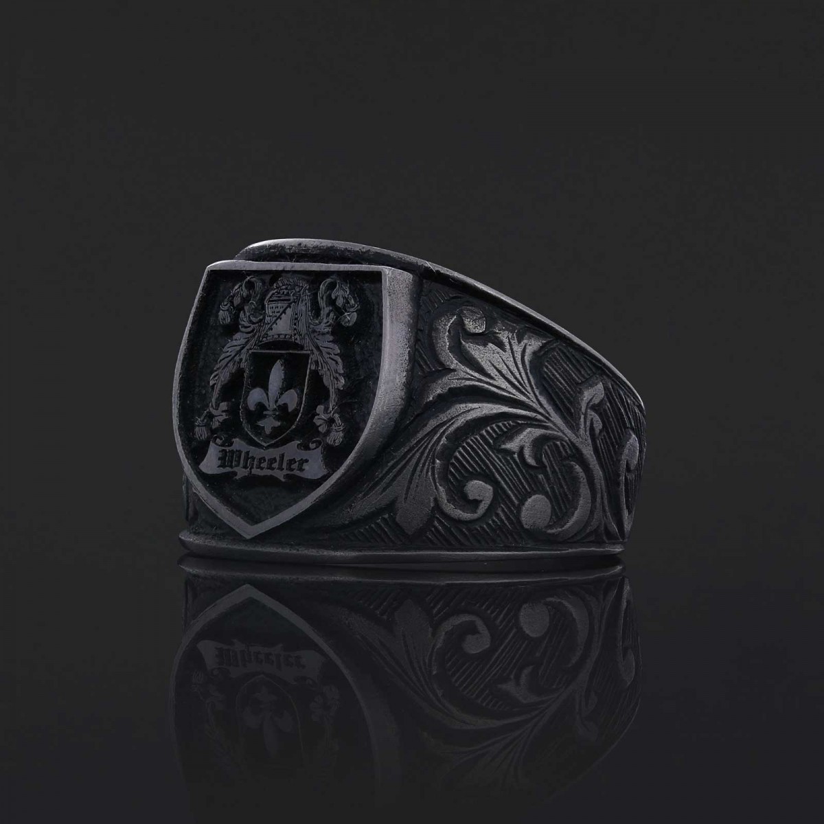 925 Sterling Silver Celtic Design Family Ring, Personalized Family Ring