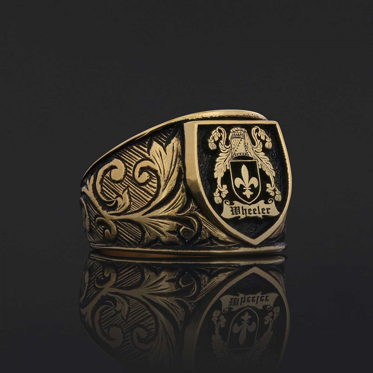925 Sterling Silver Celtic Design Family Ring, Personalized Family Ring