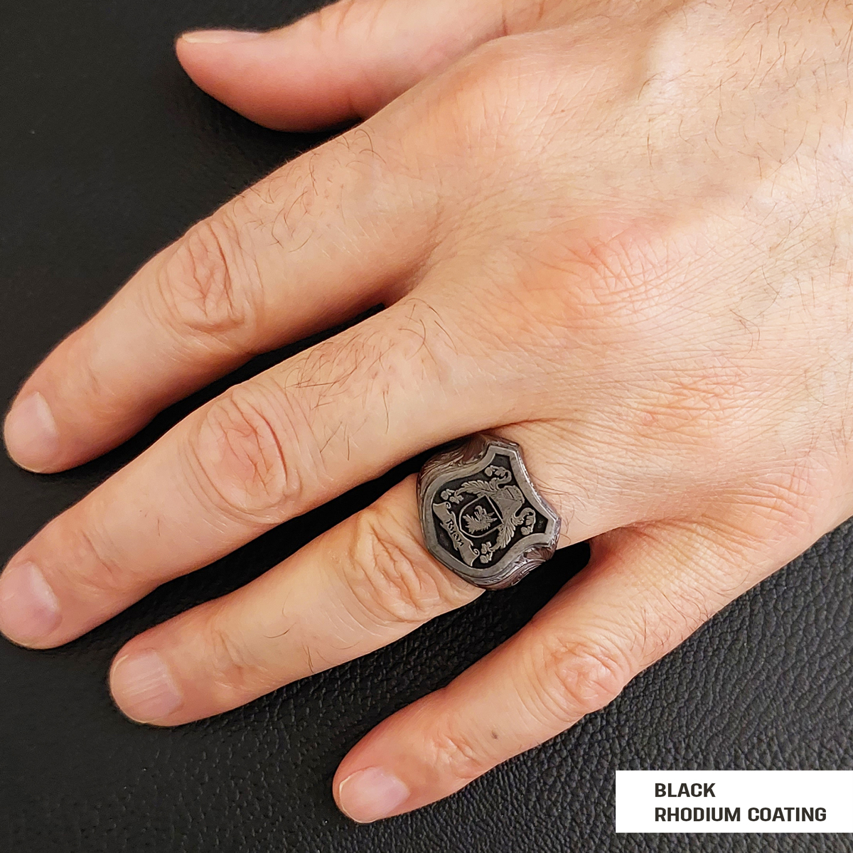 925 Sterling Silver Celtic Design Raised Family Ring