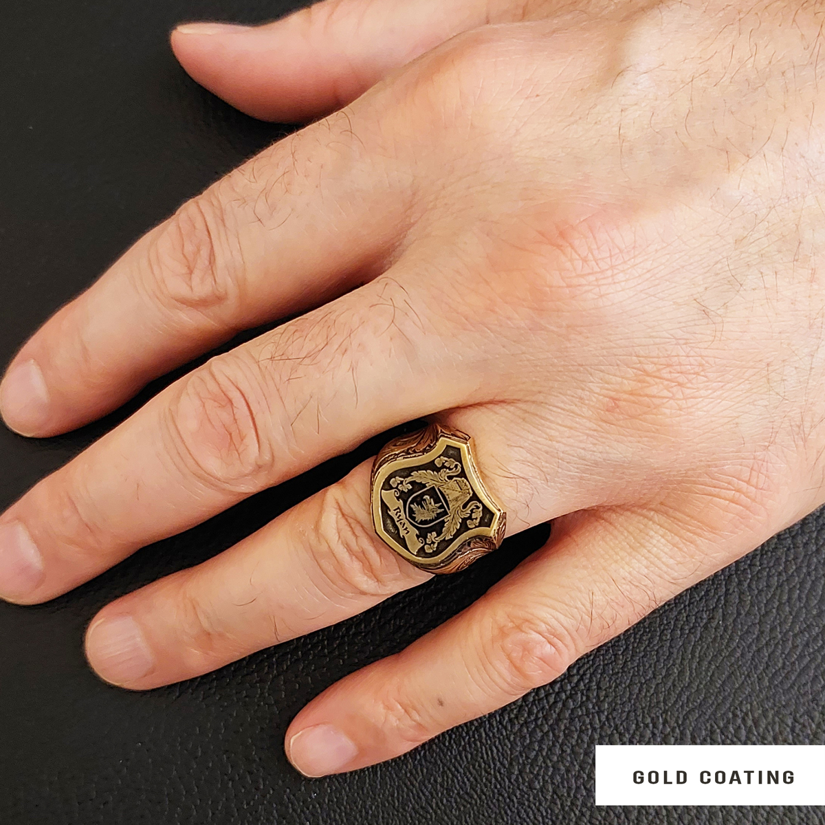 925 Sterling Silver Celtic Design Raised Family Ring