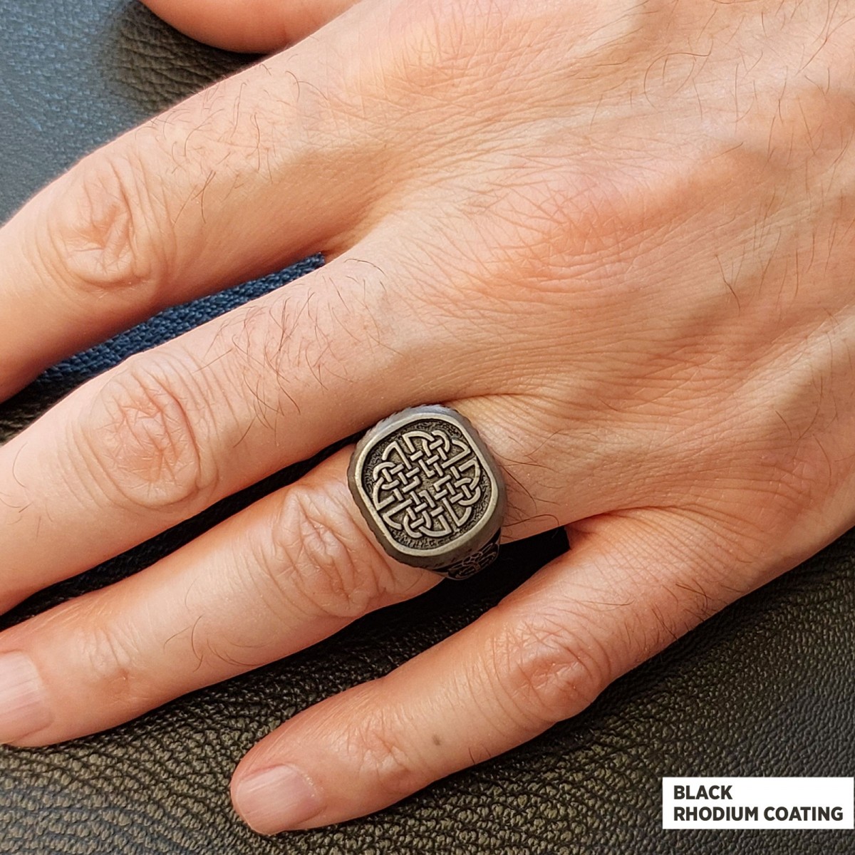 925 Sterling Silver Dara Celtic Knot Ring, Norse Mythology Dara Knot Rings