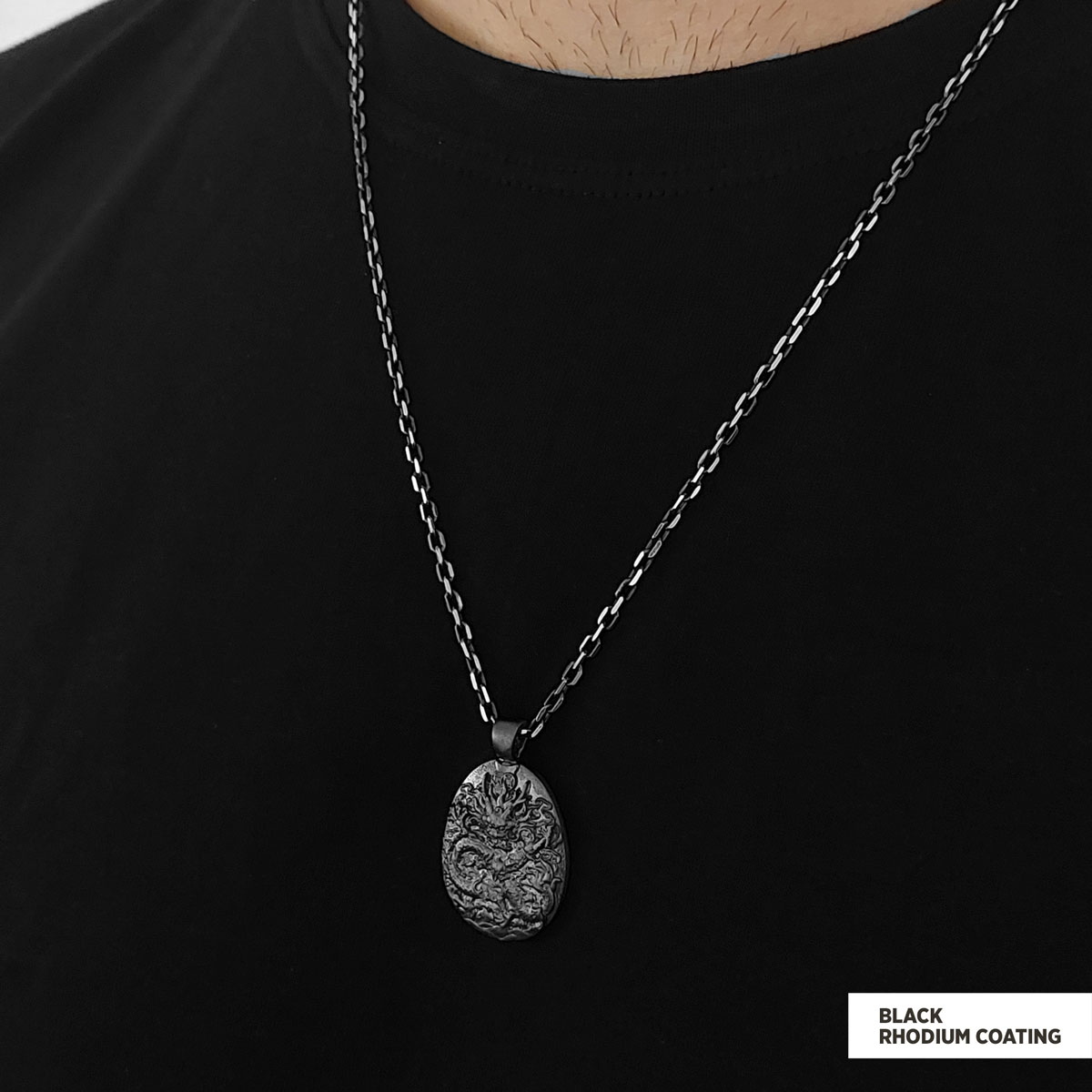925 Sterling Silver Dragon Pendant