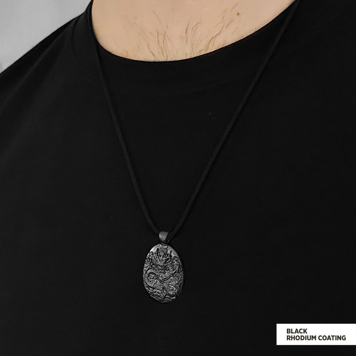 925 Sterling Silver Dragon Pendant