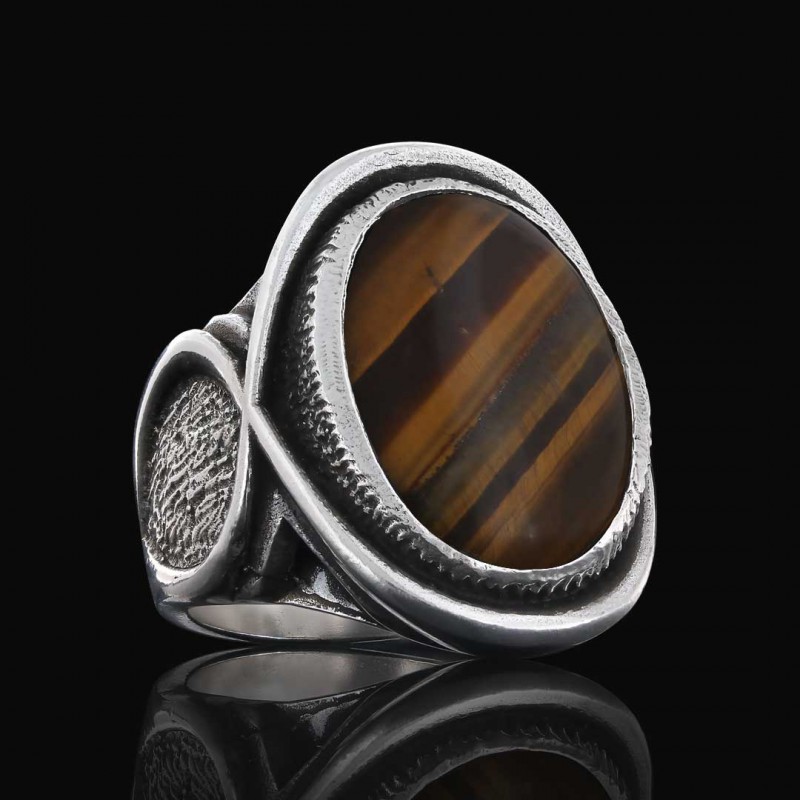925 Sterling Silver Men Ring With Special Stone