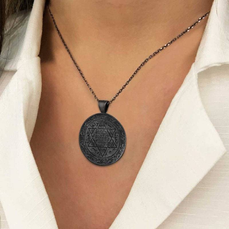 925 Sterling Silver Seal Of Solomon Pendant