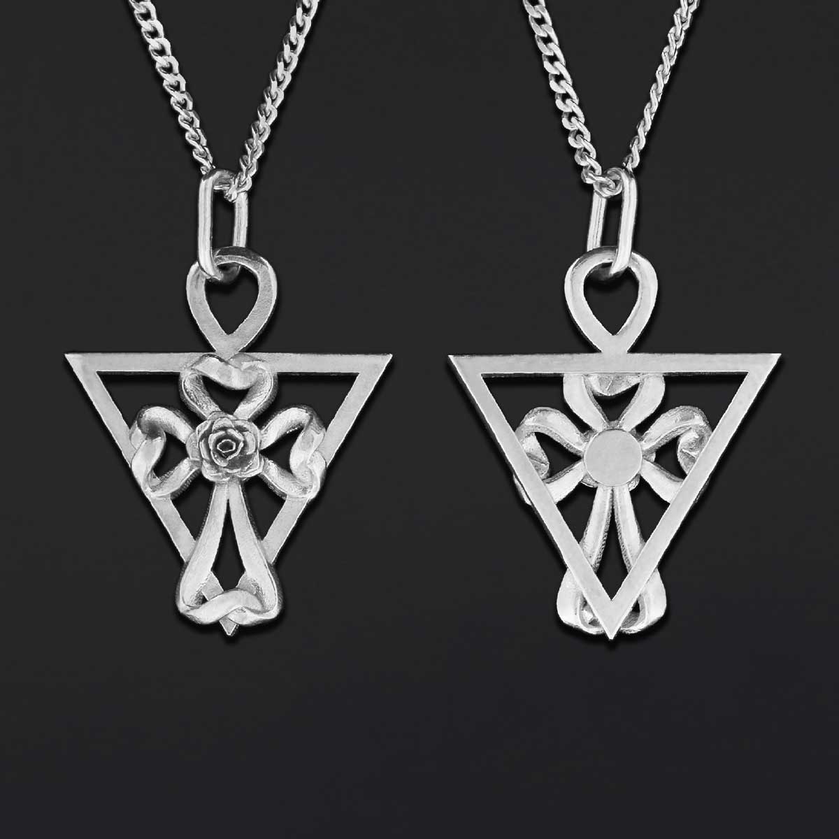 Amorc Mystic Cross Necklace, Rosicrucian Pendant, Spiritual Symbol Jewelry
