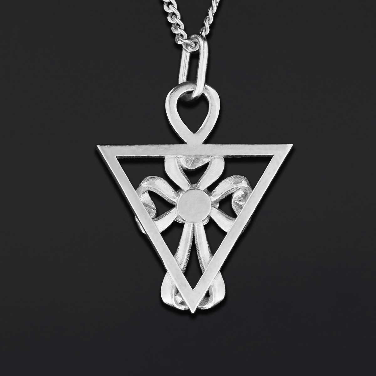Amorc Mystic Cross Necklace, Rosicrucian Pendant, Spiritual Symbol Jewelry