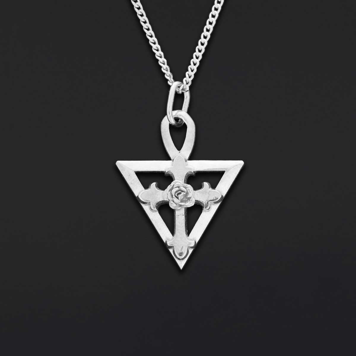 Amorc Rosae Crucis Pendant, Rosicrucian Necklace, Cross Necklace, Rosicrucian Amorc Jewelry
