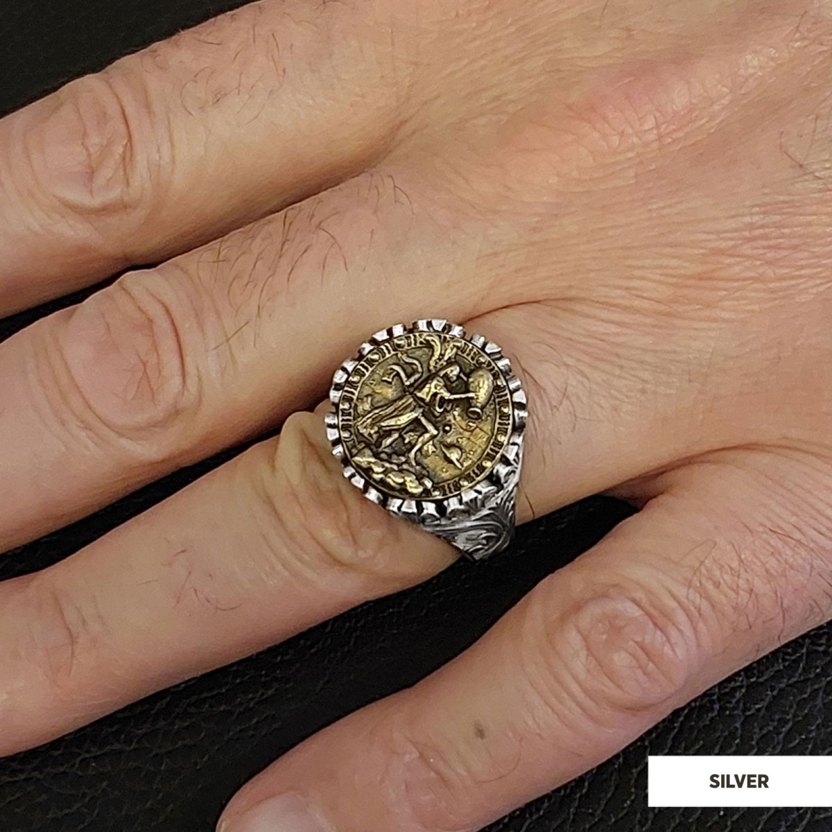 Aquarius Sign Ring, 925 Sterling Silver Aquarius Sign Ring