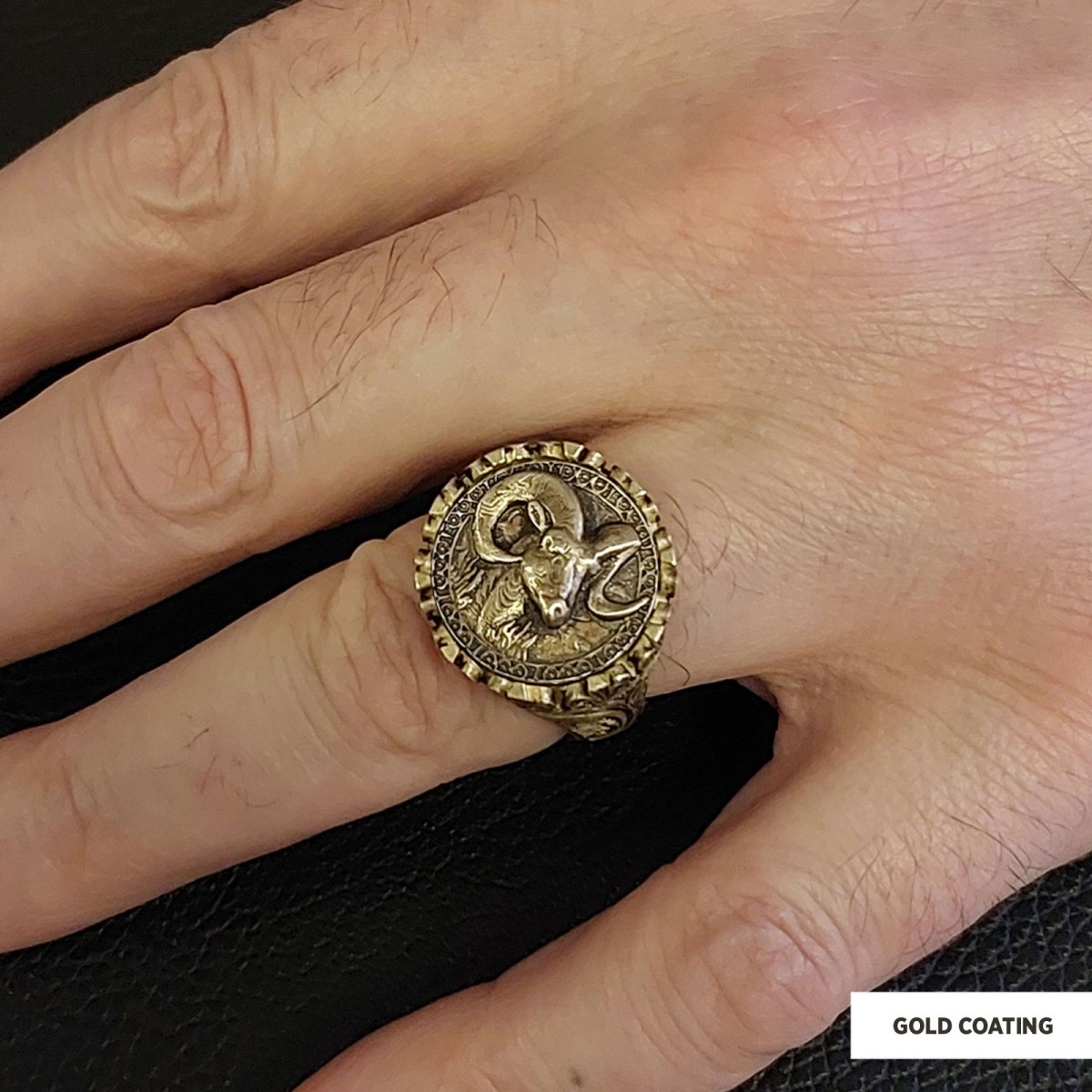 Aries Sign Ring, 925 Sterling Silver Aries Sign Ring