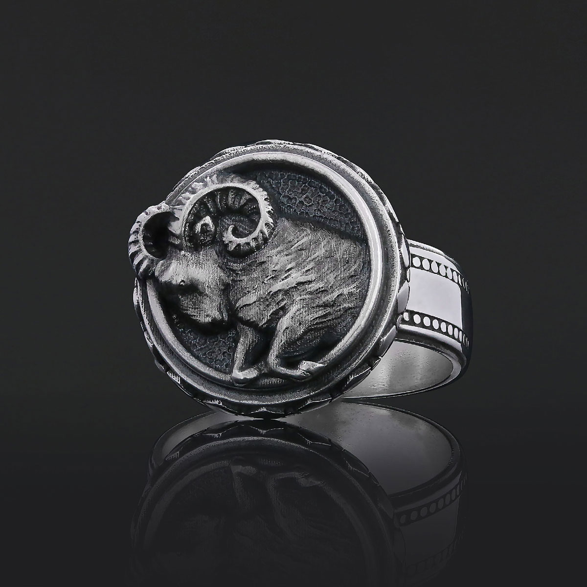 Aries Zodiac Silver Ring Aries Zodiac Silver Ring