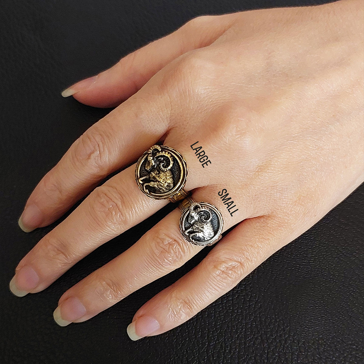 Aries Zodiac Silver Ring