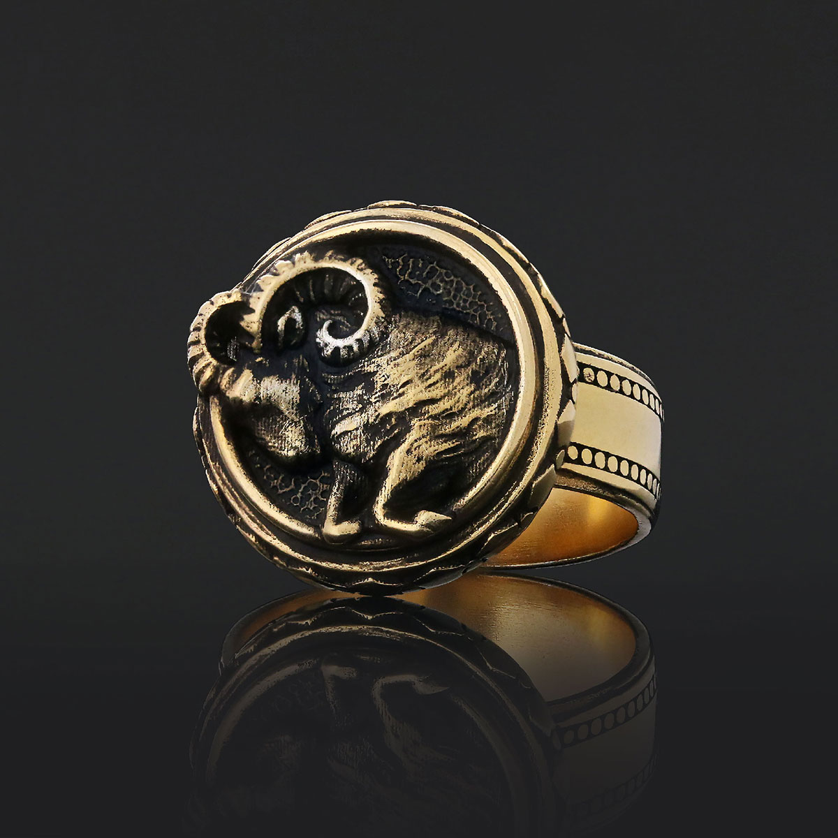Aries Zodiac Silver Ring Aries Zodiac Silver Ring