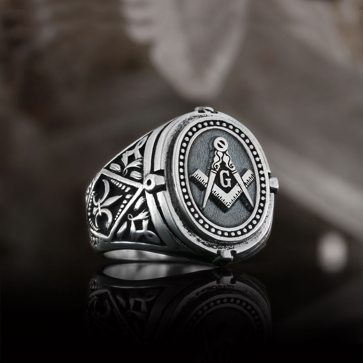 Blue Lodge Masonic Ring, Celtic Lodge Masonic Ring, Special Masonic Ring, Freemasonic Ring