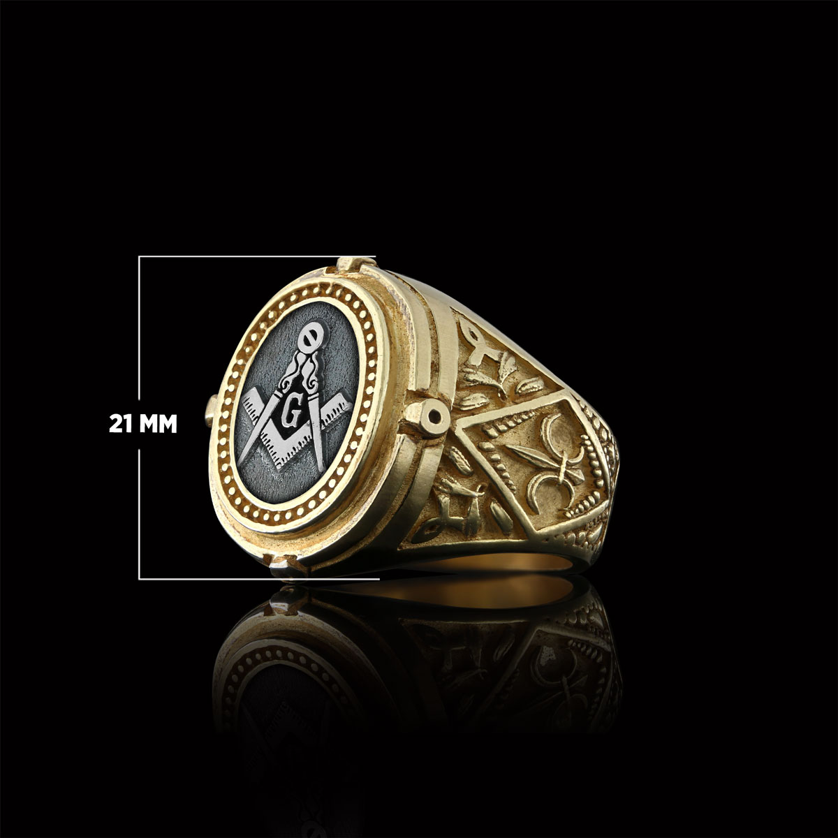 Blue Lodge Masonic Ring, Celtic Lodge Masonic Ring, Special Masonic Ring, Freemasonic Ring