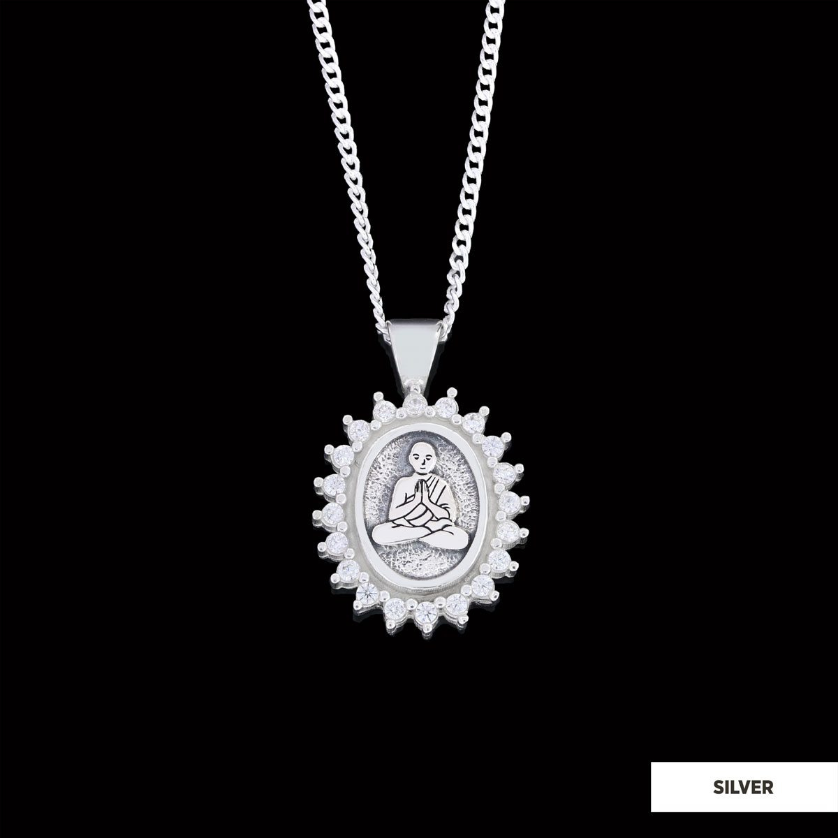 Buddha Necklace, Buddha Silver Pendant, Religious Necklace, Buddhist Gift, Goddess of Mercy Pendant Buddha Necklace, Buddha Silver Pendant, Religious Necklace, Buddhist Gift, Goddess of Mercy Pendant