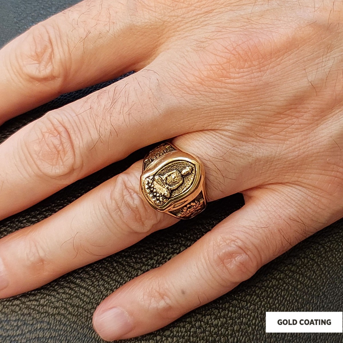 Buddha Ring, Om Buddha Ring, Hindu Ring, Endless Knot Ring, Padma Buddhist Ring, Meditation, Yoga, Buddhist Jewelry