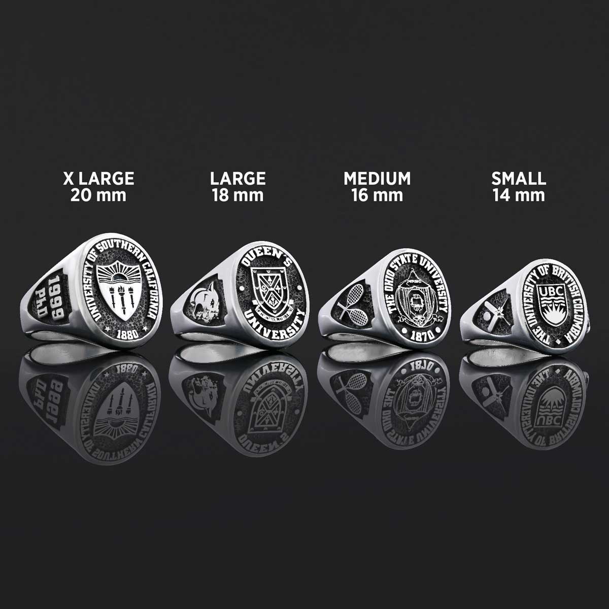 The Ohio State University Ring, Class Ring, High School Ring, Graduation Ring, Queen's University Ring