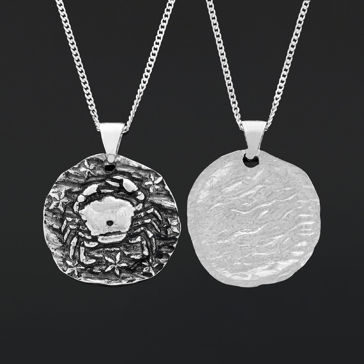 Cancer Horoscope Necklace, Zodiac Sign Pendant, Astrology Jewelry