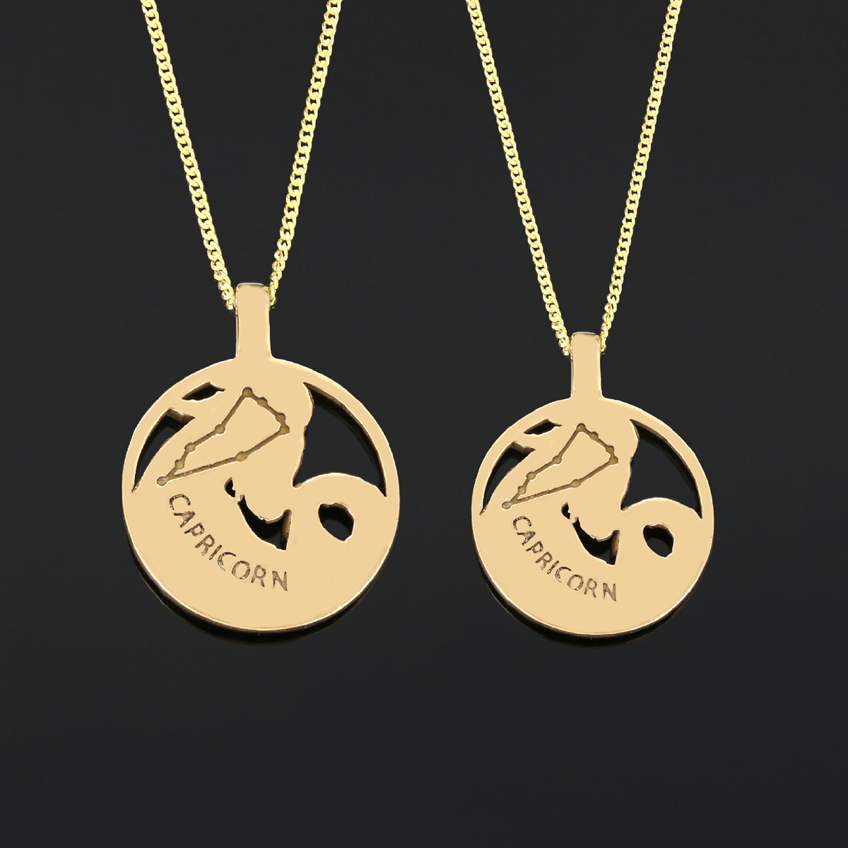 Capricorn Pendant, Sterling Silver Capricorn Necklace, Handmade Capricorn Jewelry, Horoscope Capricorn Necklace