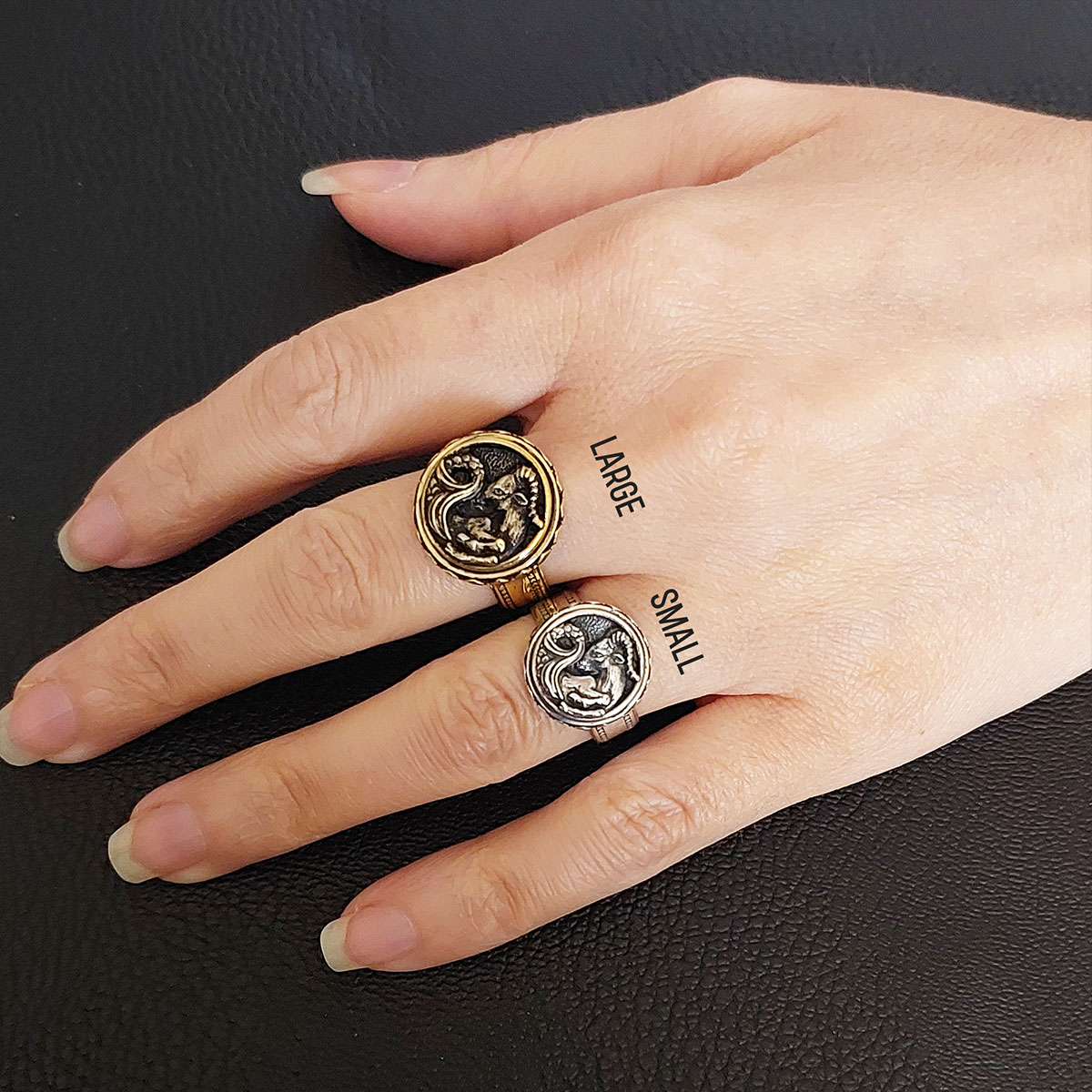 Capricorn Zodiac Silver Ring