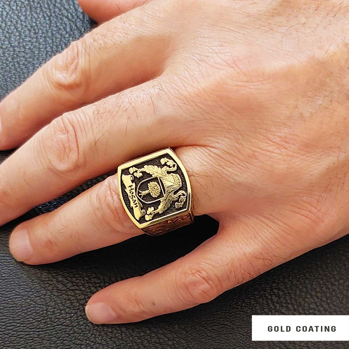 Celtic Design Family Ring, Personalized Heritage Crest Ring
