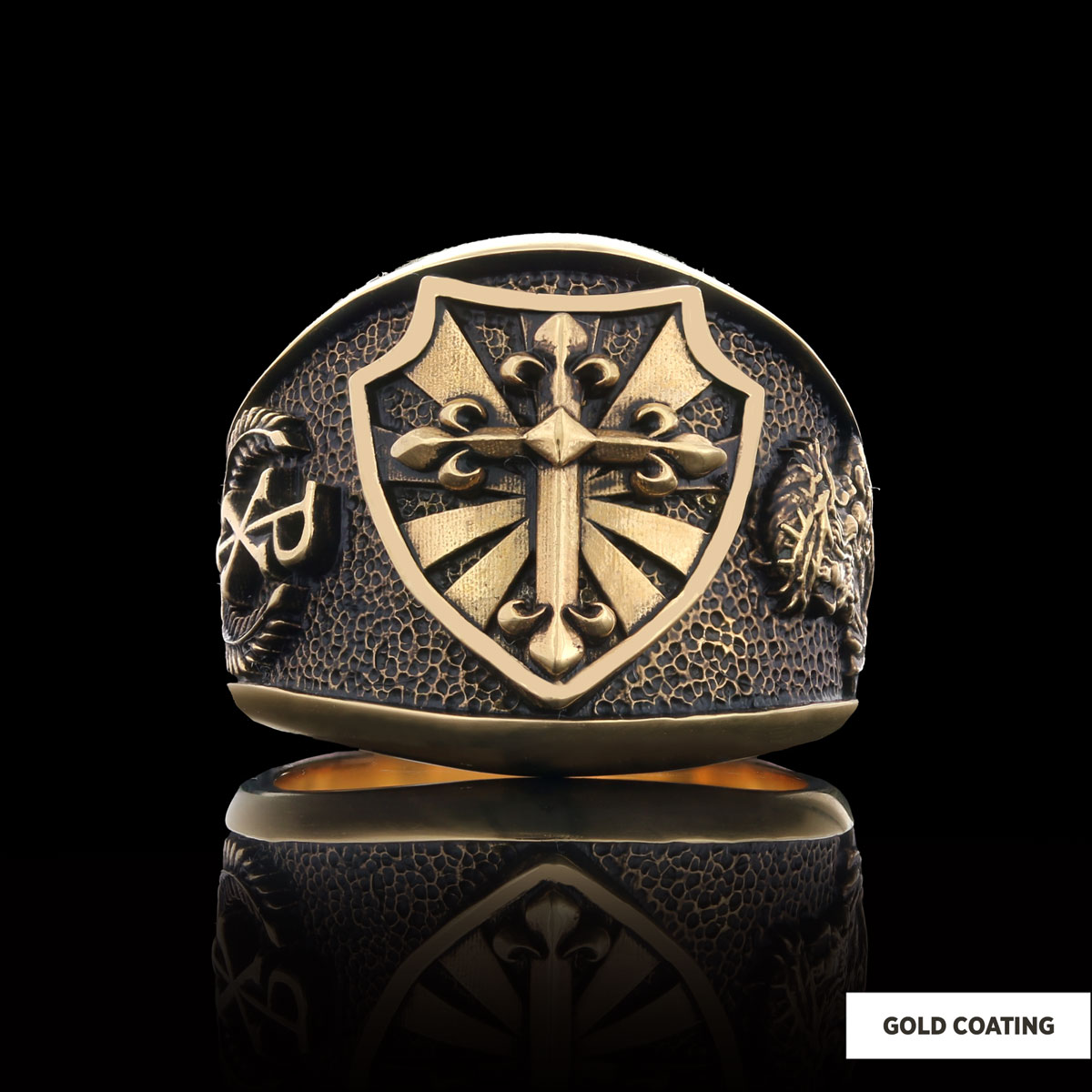 Chiristian Cross Silver Ring