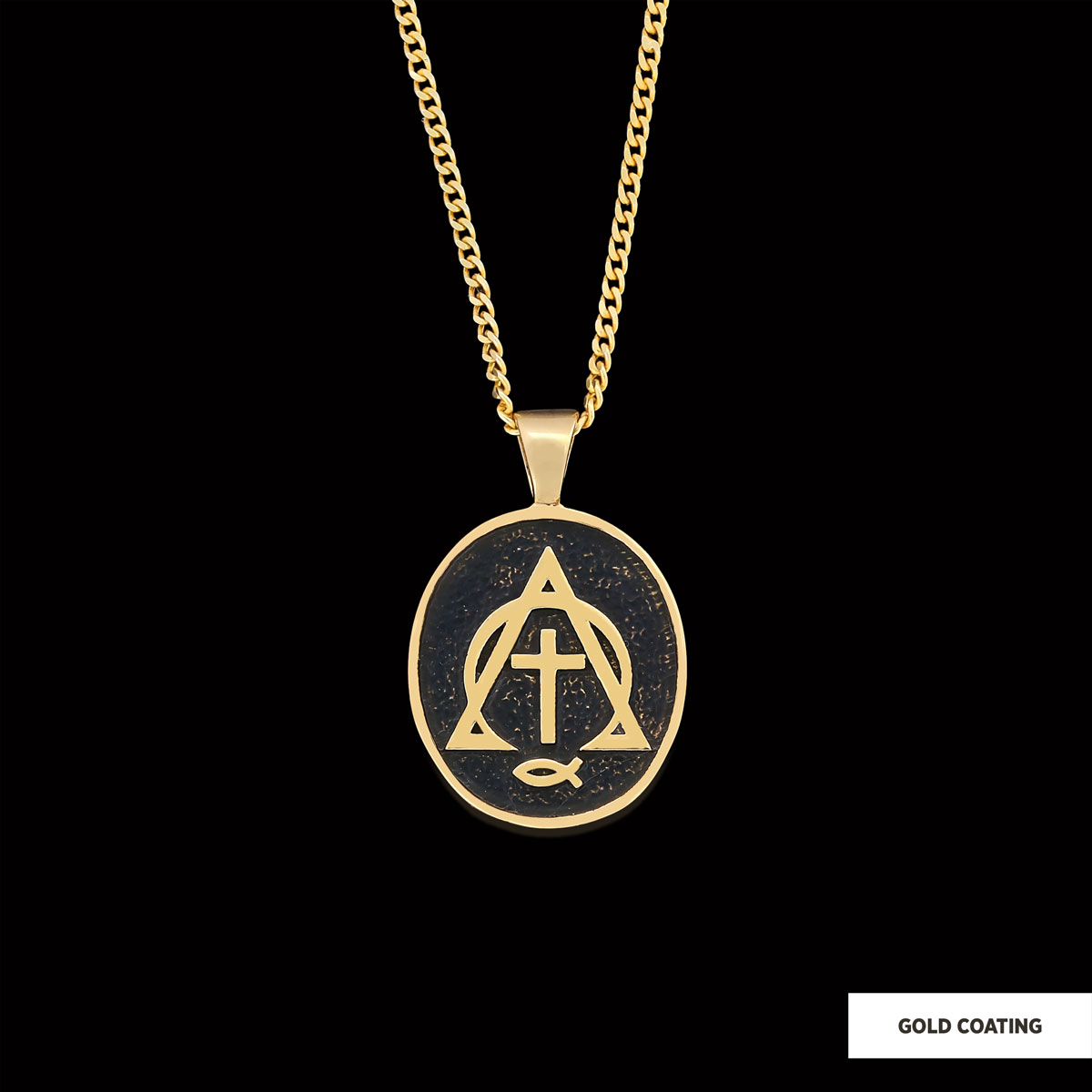 Christian Cross Ichthus Necklace, Square Christian Jewelry, Ichthus Pendant, Alpha Omega Cross Necklace Christian Cross Ichthus Necklace, Square Christian Jewelry, Ichthus Pendant, Alpha Omega Cross Necklace