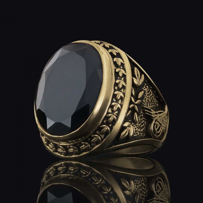 Custom Design Ottoman Tughra - State Coat of Arms Ring