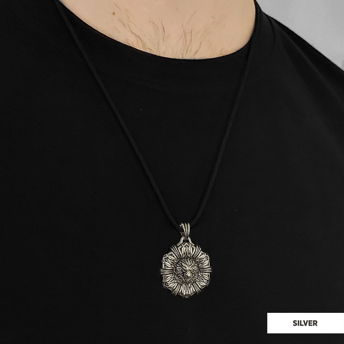 Custom Design Silver Leo Pendant
