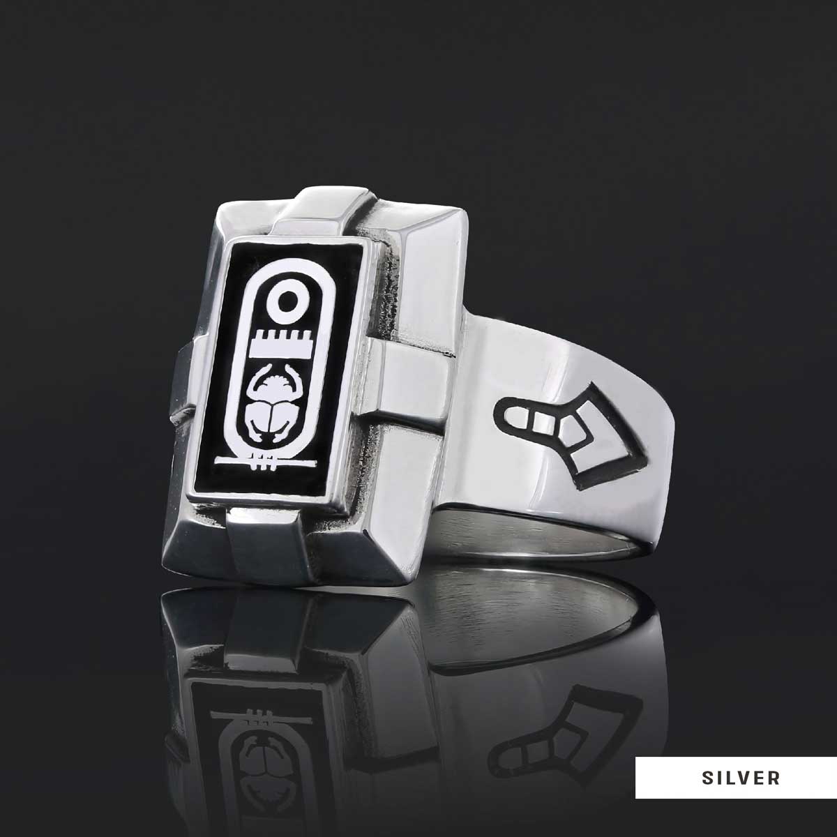 Custom Design Silver Men Masonic Ring