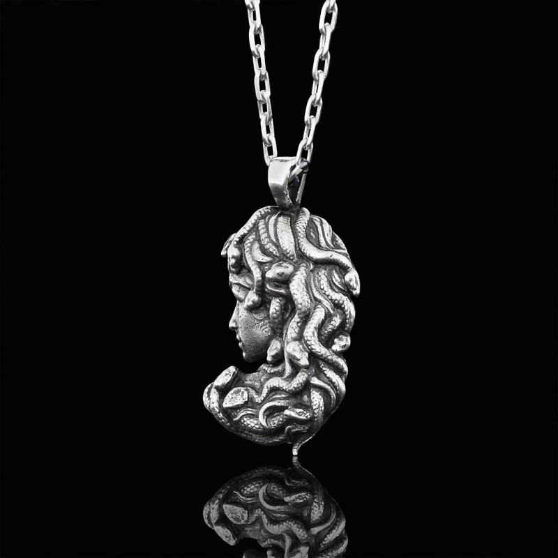 Custom Made 925 Sterling Silver Medusa Pendant
