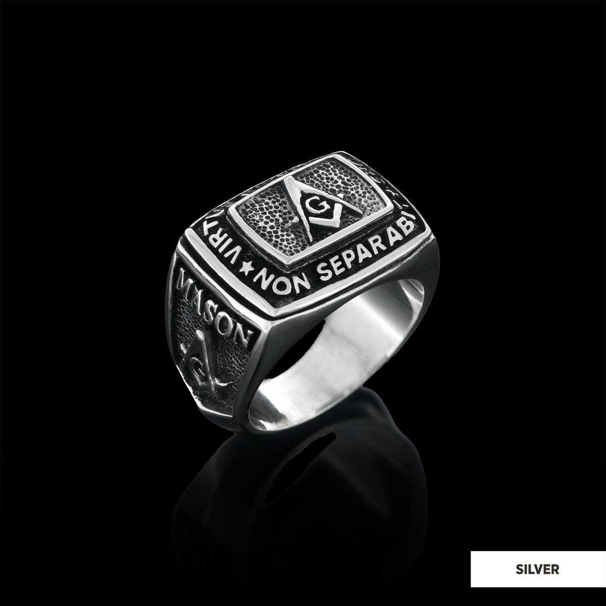 Custom Mason Compass Ring, Master Mason Ring, Elegant Masonic Ring