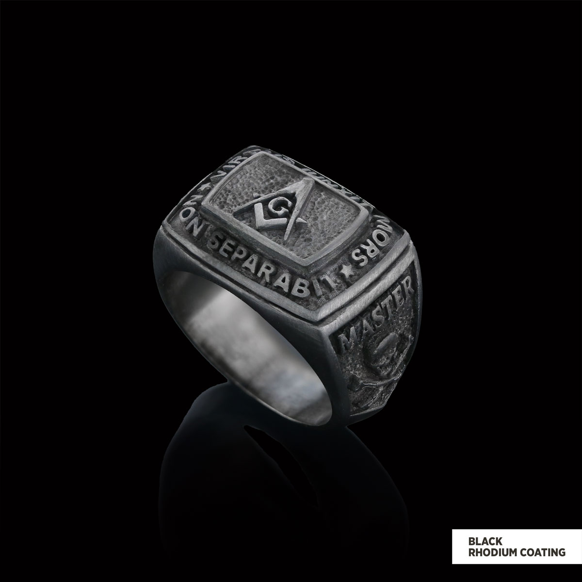 Custom Mason Compass Ring, Master Mason Ring, Elegant Masonic Ring