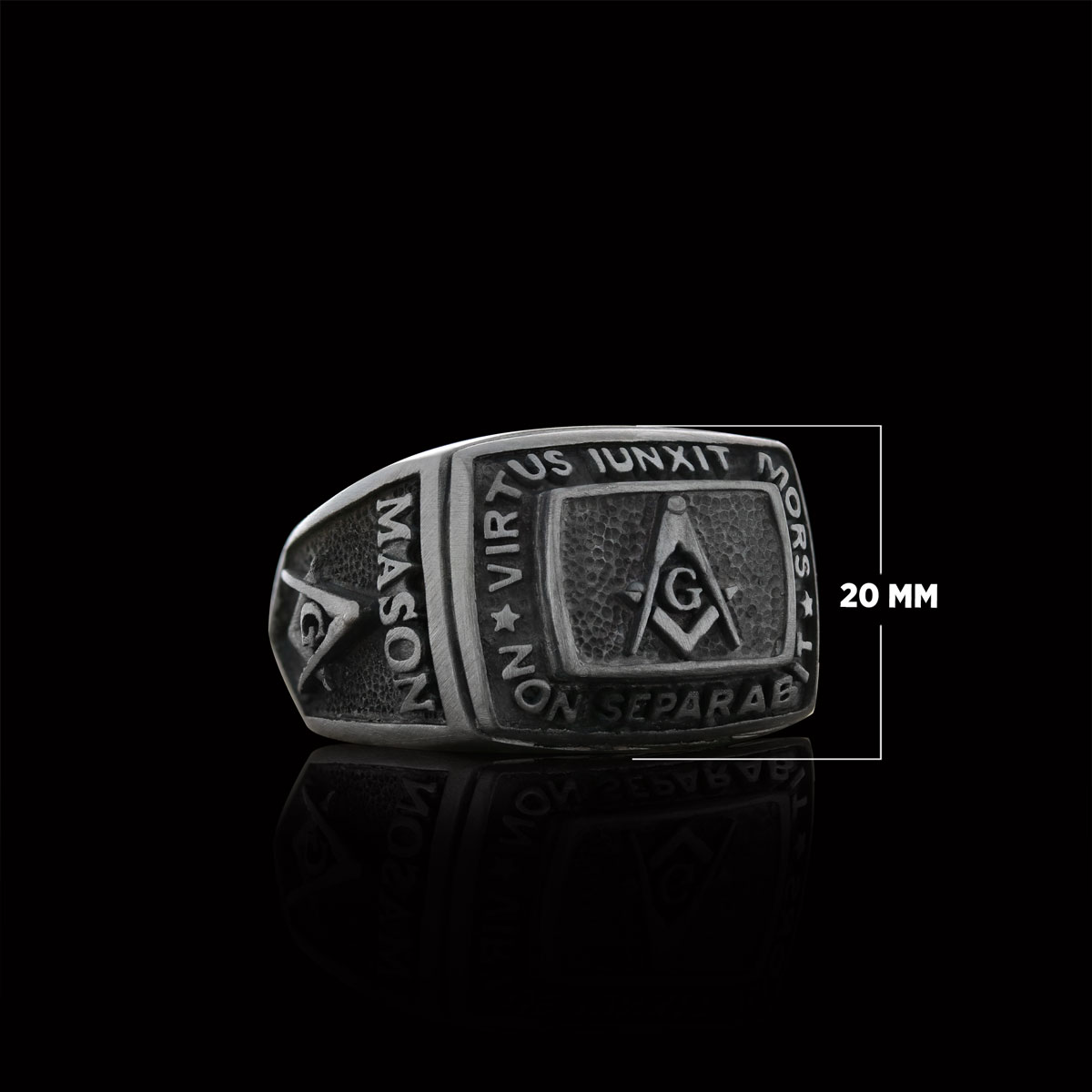 Custom Mason Compass Ring, Master Mason Ring, Elegant Masonic Ring