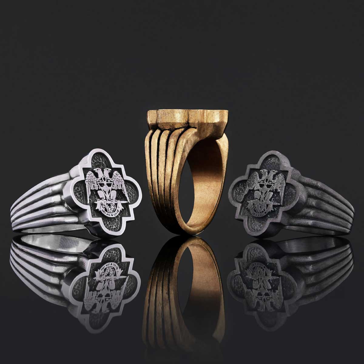 Custom Rousea Crucis Order Ring, Spiritual Symbol of Ancient Ring, Rosicrucian Cross Ring Amorc Ring