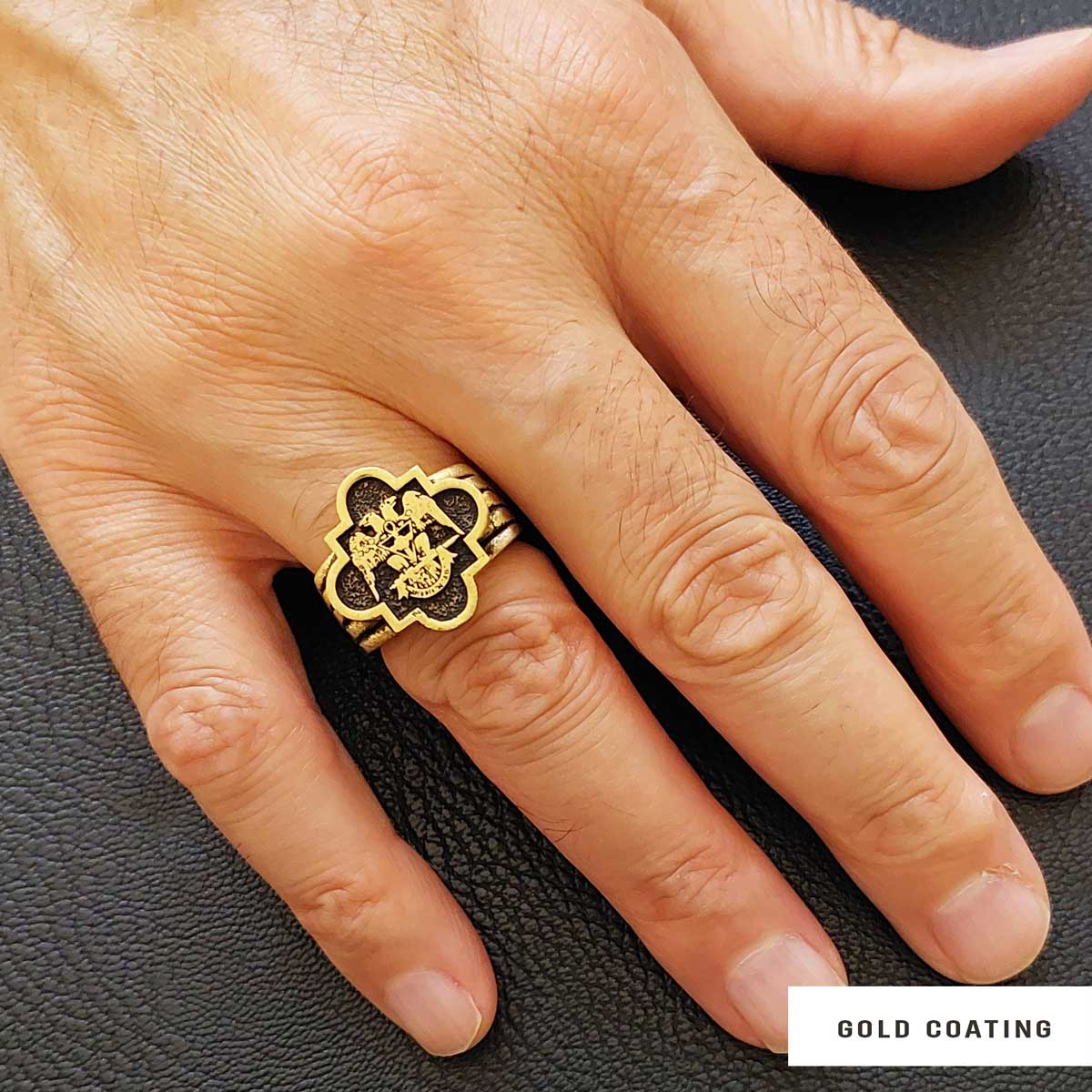 Custom Rousea Crucis Order Ring, Spiritual Symbol of Ancient Ring, Rosicrucian Cross Ring Amorc Ring