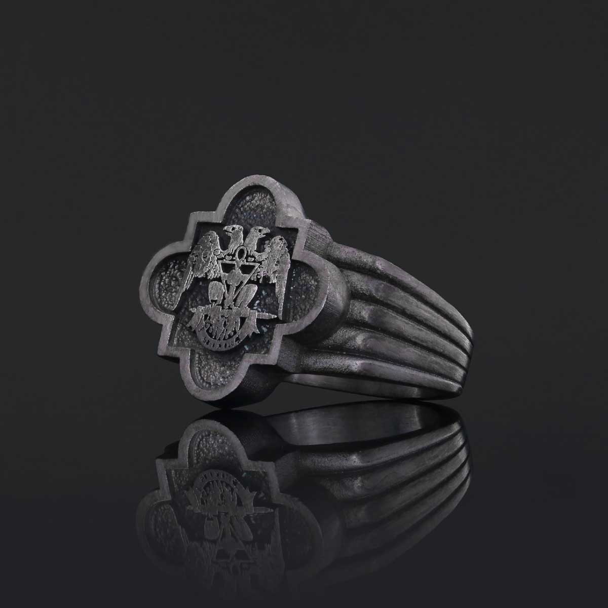 Custom Rousea Crucis Order Ring, Spiritual Symbol of Ancient Ring, Rosicrucian Cross Ring Amorc Ring