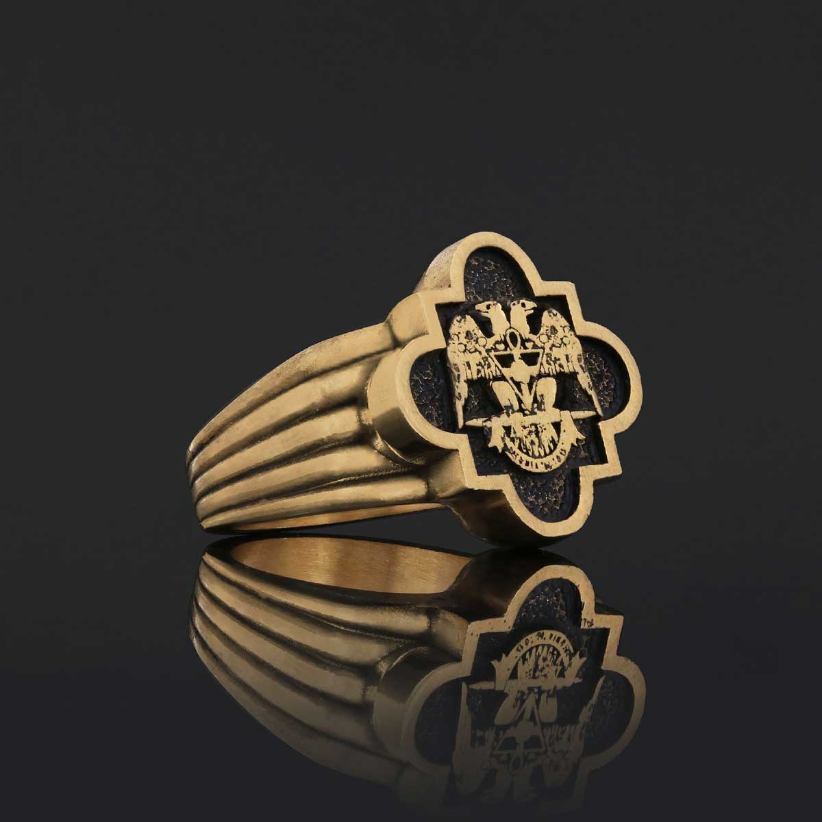 Custom Rousea Crucis Order Ring, Spiritual Symbol of Ancient Ring, Rosicrucian Cross Ring Amorc Ring