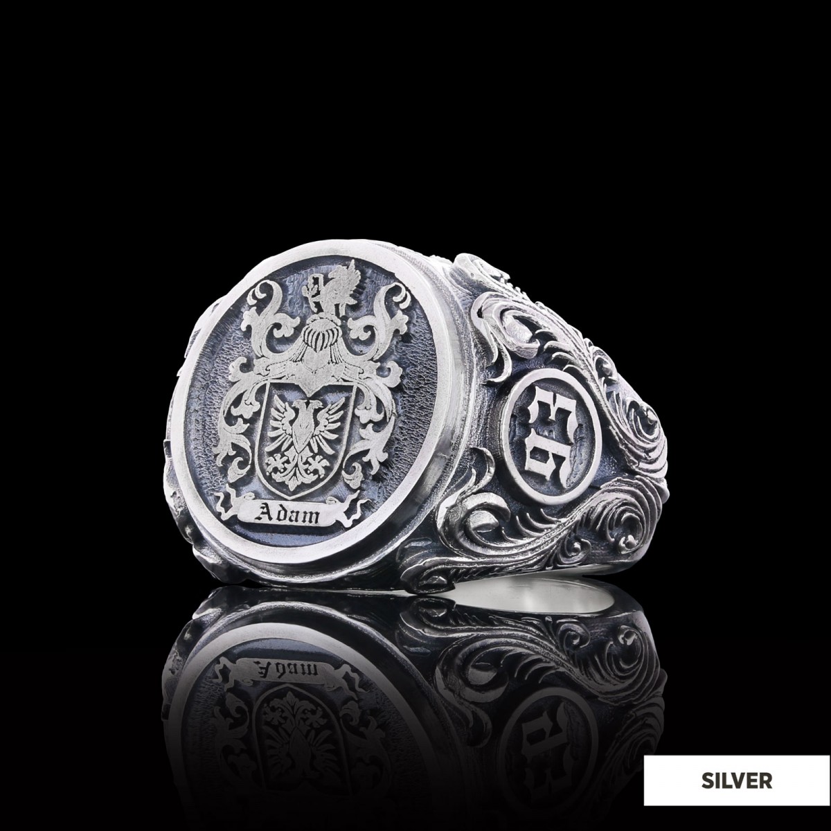 Family Coat of Arms Ring, Special Design Family Ring
