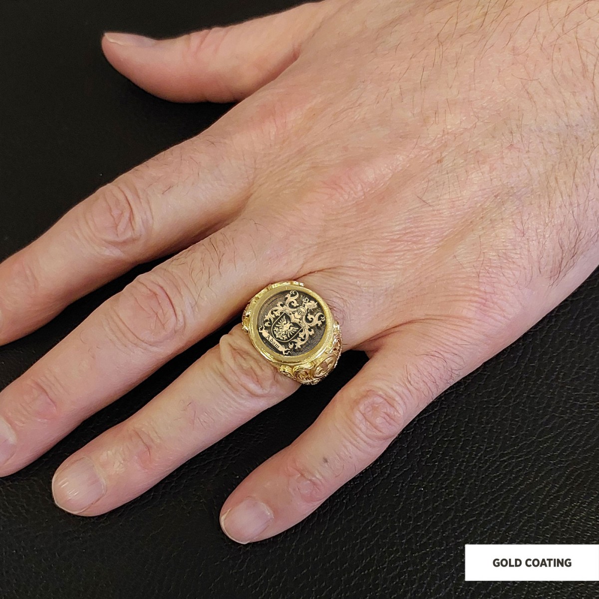 Family Coat of Arms Ring, Special Design Family Ring
