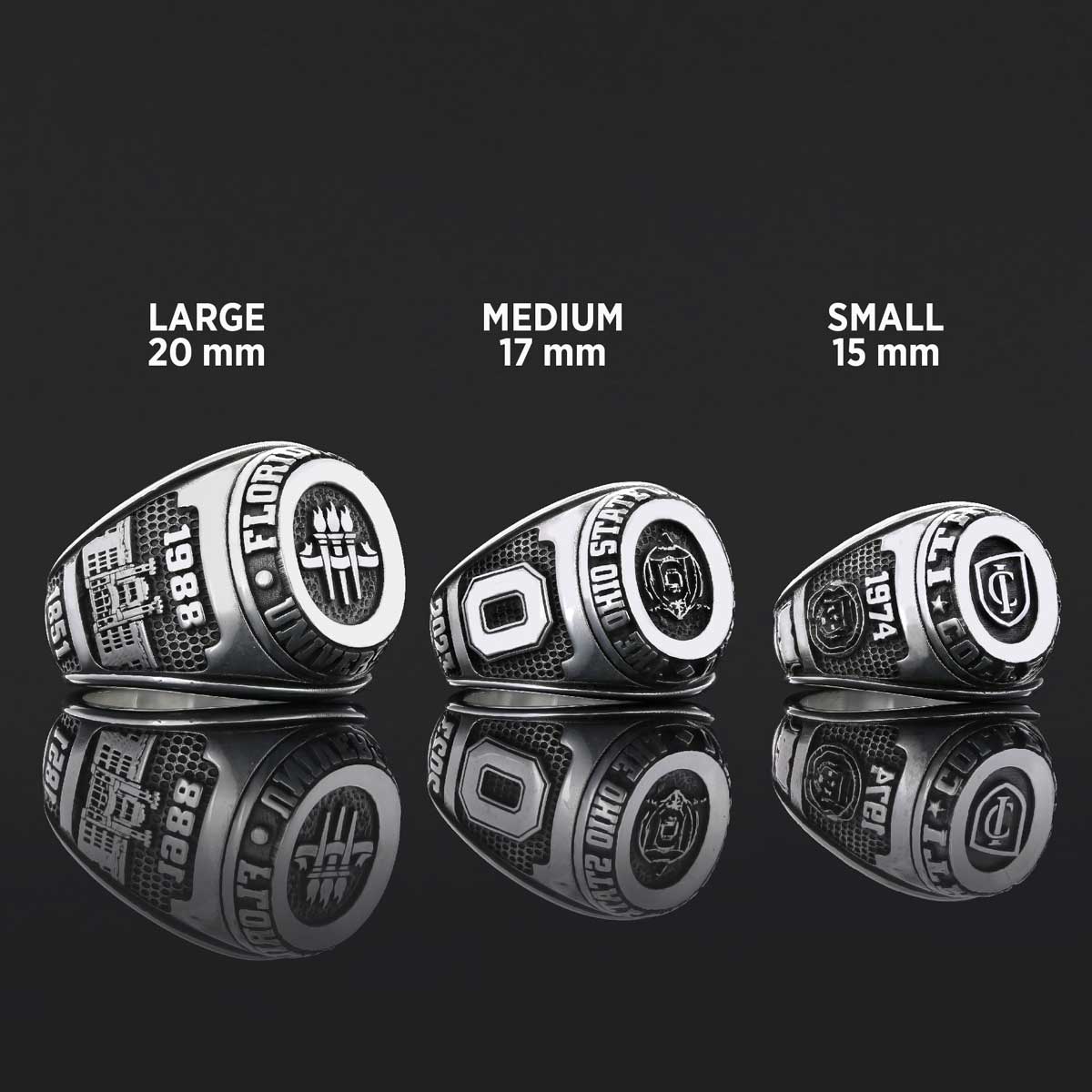Florida State University Ring, The Ohio State University Graduation Ring, Class Ring, High School Ring Florida State University Ring, The Ohio State University Graduation Ring, Class Ring, High School Ring