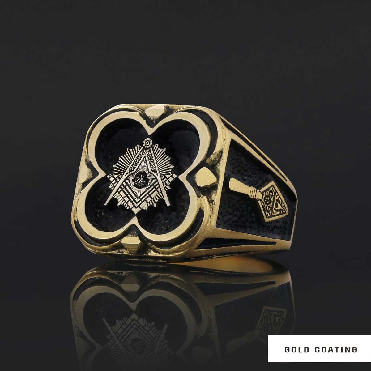 Freemason Special Design Sterling Silver Masonic Ring