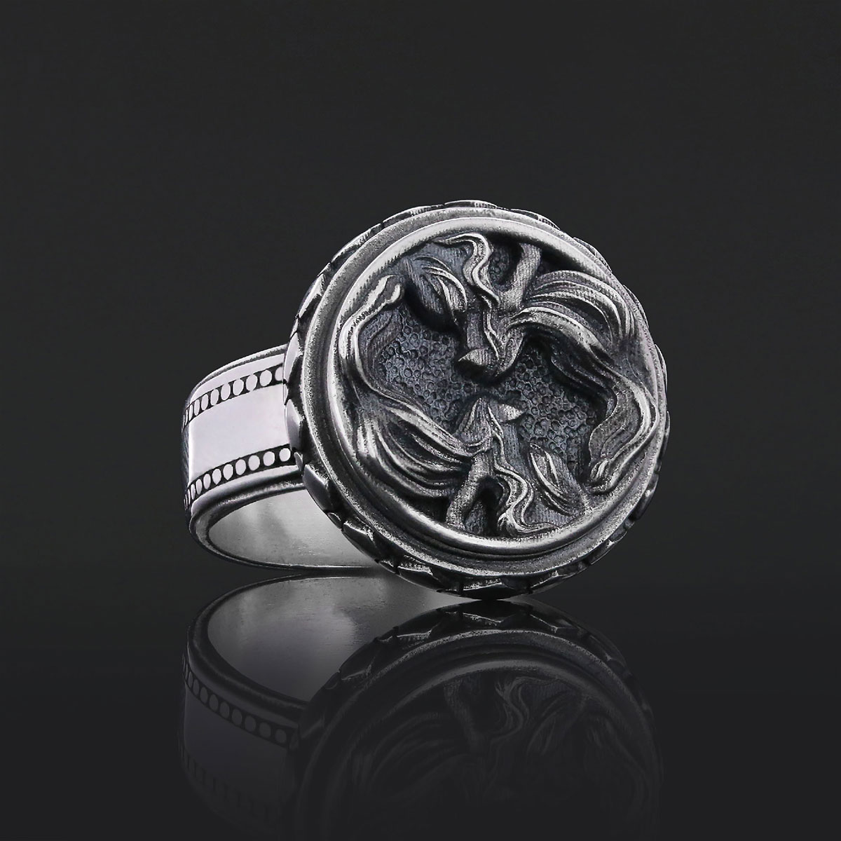 Gemini Zodiac Silver Ring Gemini Zodiac Silver Ring