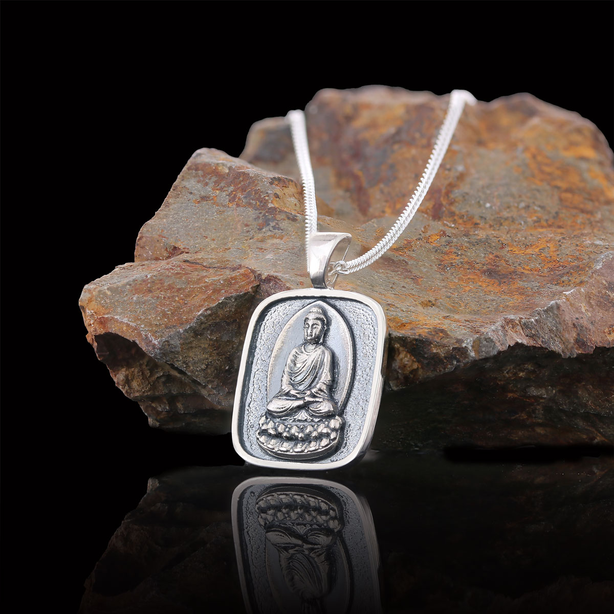 Goddess of Mercy Pendant, Buddha Necklace, Buddha Silver Necklace, Buddhist Gift, Religious Necklace Goddess of Mercy Pendant, Buddha Necklace, Buddha Silver Necklace, Buddhist Gift, Religious Necklace