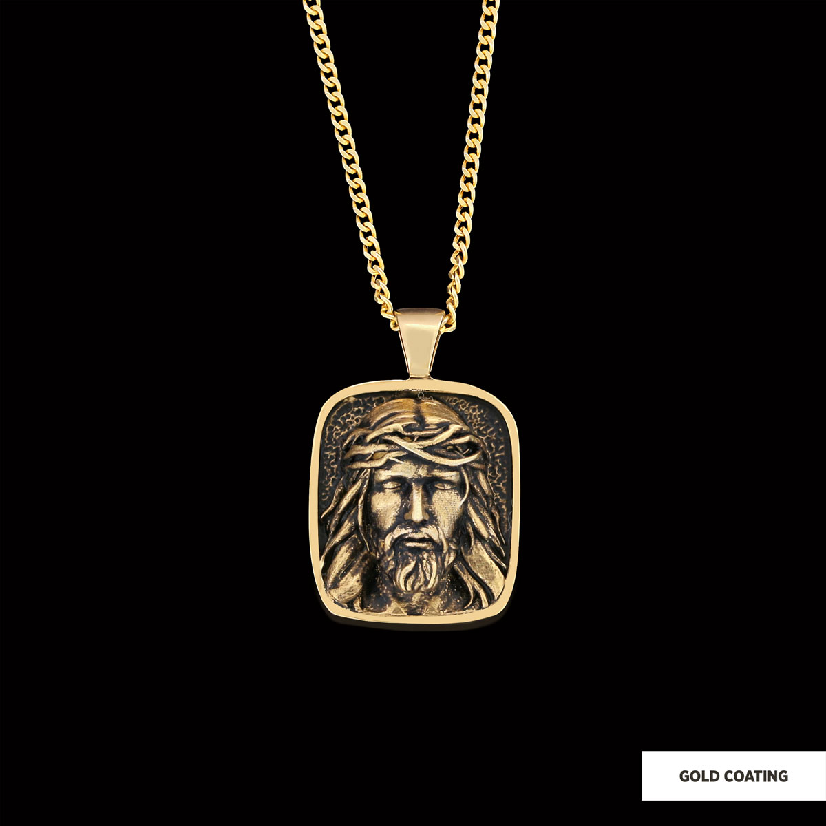 Gold Plated Jesus Jewelry, Jesus Silver Pendant, Men's Religious Gift Christian Necklace, Unisex Jesus Pendant Gold Plated Jesus Jewelry, Jesus Silver Pendant, Men's Religious Gift Christian Necklace, Unisex Jesus Pendant
