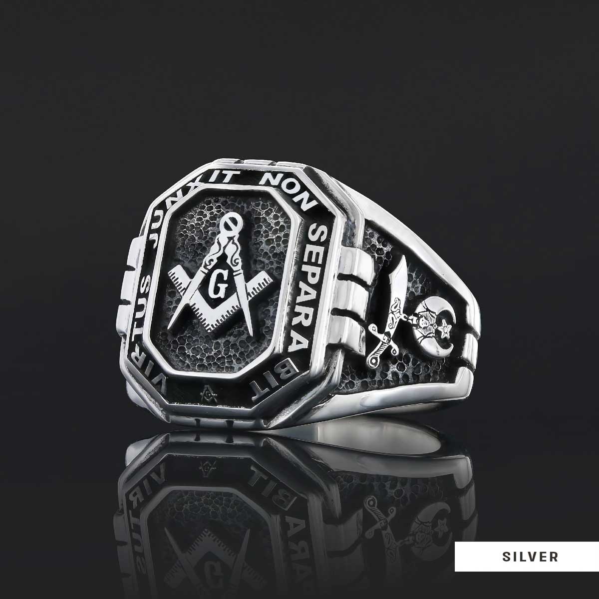 Handmade Lodge Masonic Ring, Custom Mason Ring